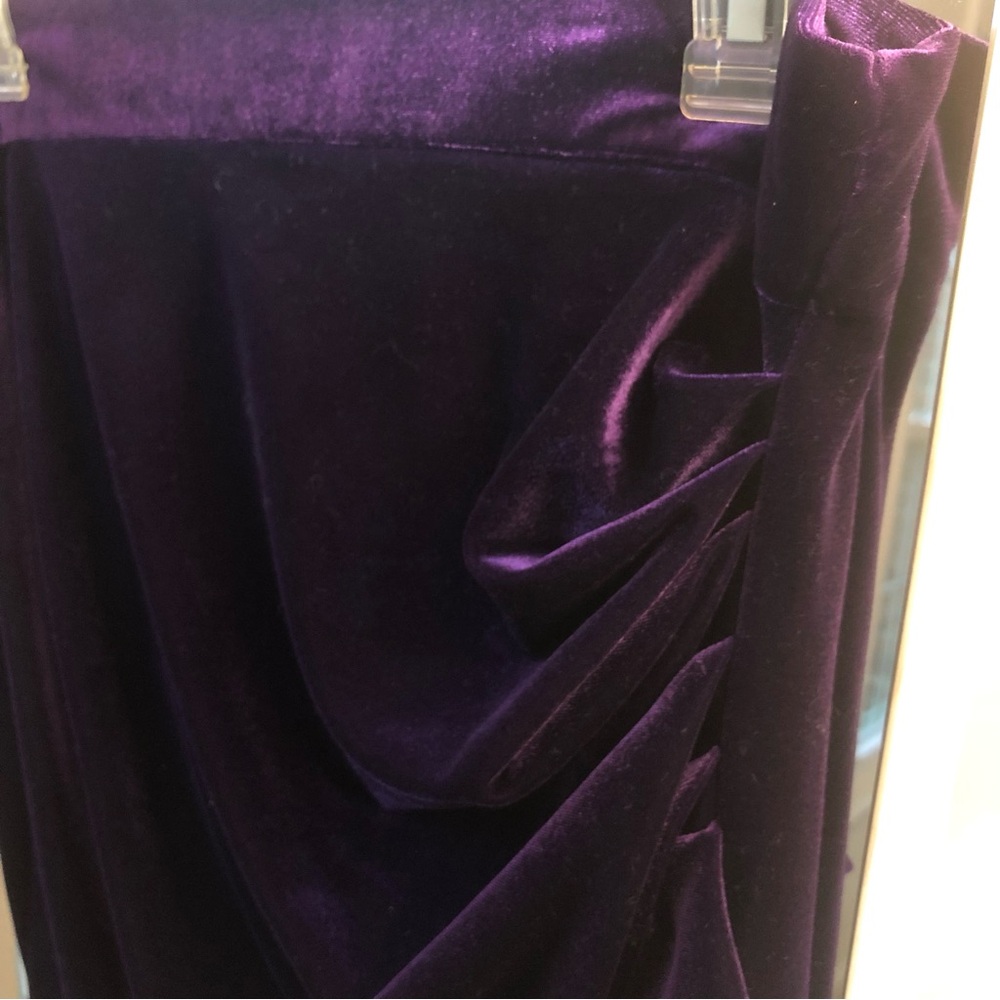 😍 Zara Purple Velvet Skirt - Picture 6 of 10